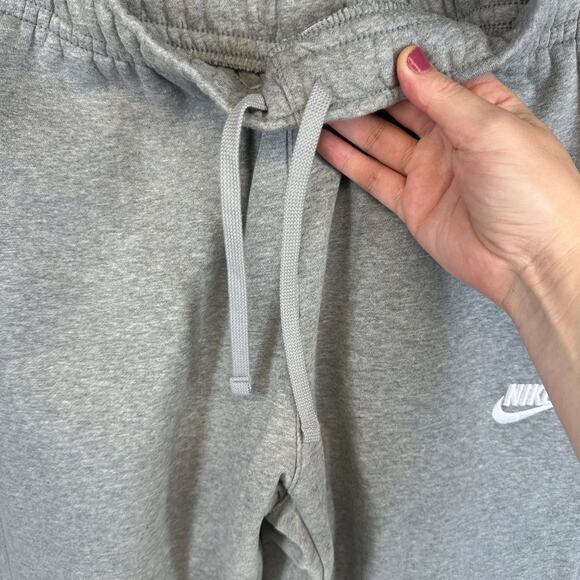 Nike Pants Men's Sweatpants Joggers Drawstring Size Medium Gray Cotton Blend - Picture 8 of 12